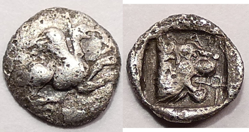 Troas, Assus
Hemiobol Circa 479-450 BC., 7 mm . 27 g