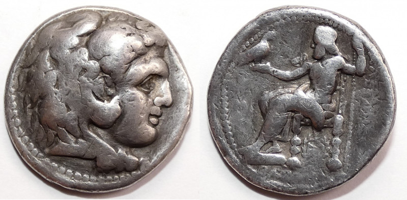 Syria, Seleucid Kings of
Seleukos I Nikator 312-281 BC., AR Tetradrachm, 26 mm ...