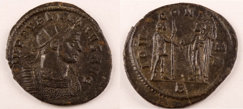 Aurelian 
Billon Antoninianus AD 270-275, 25 mm, 3.72 g.