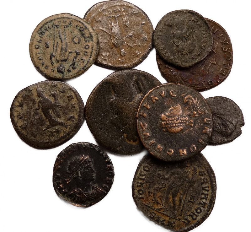 10 assorted Roman Bronze