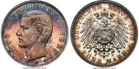 Bavaria. Otto Proof 5 Mark 1908-D PR67 NGC, Munich mint, KM512, Dav-618, J-46. This special Bavarian Proof Crown is a testament to the potential of co...