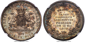 Bremen. Free City "Victory" Taler 1871-B MS67 NGC, Hannover mint, KM249, J-28, Dav-629. An exemplary Gem commemorating victory over France in the Fran...