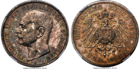 Oldenburg. Friedrich August Proof 5 Mark 1901-A PR65 NGC, Berlin mint, KM203, Dav-754, J-95. Mintage: 170. A key Proof 5 Mark issue from Oldenburg boa...