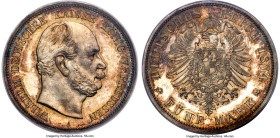 Prussia. Wilhelm I Proof 5 Mark 1874-A PR66 PCGS, Berlin mint, KM503, Dav-786, J-97. An awe-inspiring Gem Proof selection boasting splendidly original...