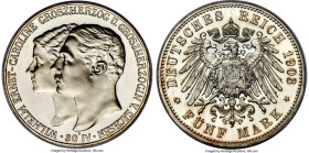 Saxe-Weimar-Eisenach. Wilhelm Ernst Proof 5 Mark 1903-A PR66 Deep Cameo PCGS, Berlin mint, KM218, J-159. Struck to commemorate the Grand Duke's first ...