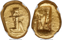 ACHAEMENID PERSIA. Darius I-Xerxes I (ca. 505-480 BC). AV daric (17mm, 8.22 gm). NGC Choice AU 4/5 - 5/5. Lydo-Milesian standard, Sardes, ca. 505-480 ...