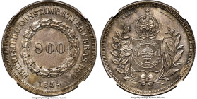 Pedro II silver Pattern 800 Reis 1834 AU Details (Tooled) NGC, Rio de Janeiro mint, KM-Pn67, LMB-E096. It is thrilling to present an exclusive item su...