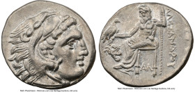 MACEDONIAN KINGDOM. Alexander III the Great (336-323 BC). AR drachm (18mm, 4.22 gm 5h). NGC MS 5/5 - 5/5. Posthumous issue of Lampsacus, ca. 310-301 B...