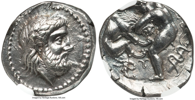 PAEONIAN KINGDOM. Lycceius (ca. 359/6-335 BC). AR tetradrachm (23mm, 12.77 gm, 5...