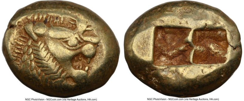 LYDIAN KINGDOM. Alyattes or Walwet (ca. 610-546 BC). EL third-stater or trite (1...