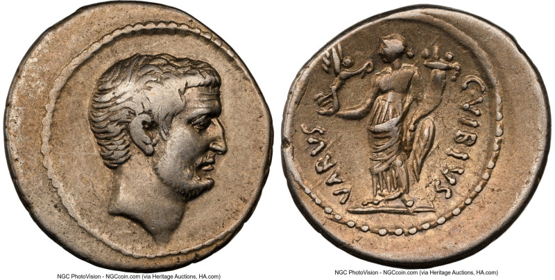 Marc Antony, as Imperator and Triumvir (43-30 BC), with C. Vibius Varus, as Mone...