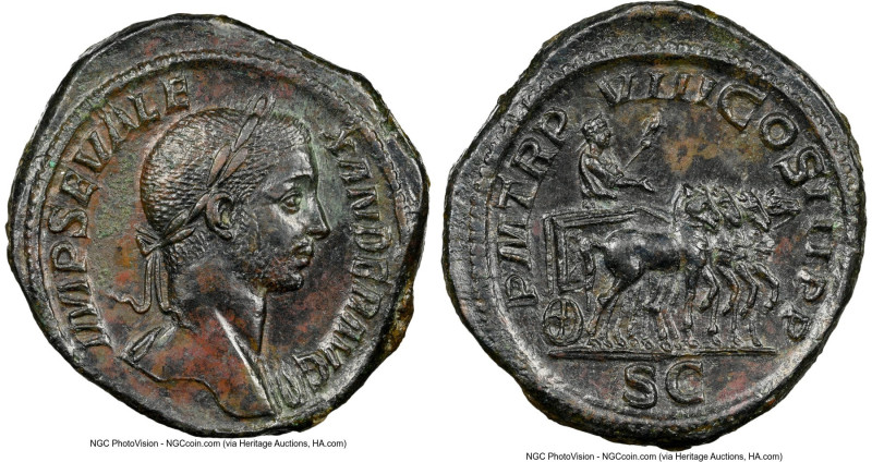 Severus Alexander, as Augustus (AD 222-235). AE sestertius (33mm, 30.18 gm, 1h)....