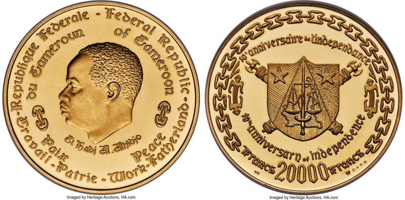 Republic 5-Piece Certified gold "Independence 10th Anniversary" Proof Set ND (19...