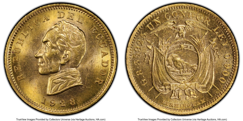 Republic gold Condor 1928 MS65 PCGS, Birmingham mint, KM74, Fr-11. Perhaps the f...