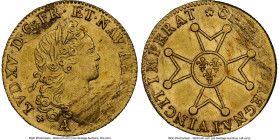 Louis XV gold Louis d'Or 1718-A MS62 NGC, Paris mint, KM438.1, Gad-336. A superb offering of this always pleasing type produced with such clarity and ...