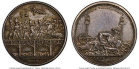 Napoleon silver Specimen "Battle of Essling" Medal 1809 SP63 PCGS, Bramsen-829. Commemorating the Battle of Essling and the Crossing of the Danube. IT...