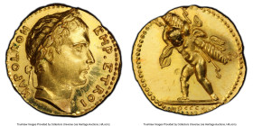 Napoleon gold Specimen "Marriage" Medal 1810-Dated SP65 PCGS, Bramsen-958, Julius-2268. 13.5mm. 3.19gm. Unsigned. NAPOLEON EMP ET ROI Laureated bust r...