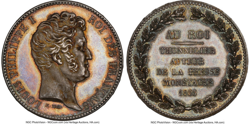 Louis Philippe 5 Francs 1833-I MS65 NGC, Maz-1152a. Medal alignment. Subdued yel...