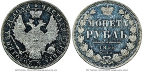 Nicholas I Rouble 1852 CПБ-ПA MS63 Deep Prooflike NGC, St. Petersburg mint, KM-C168.1, Bit-229. While premium examples of this date occasionally featu...