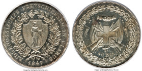 Glarus. Canton "Shooting Festival" 40 Batzen 1847 MS62 PCGS, Munich mint, KM20, Richter-803a, HMZ-2-1341a. Mintage: 3,200. Among the more scarce and d...