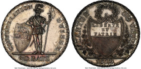 Vaud. Canton 40 Batzen 1812 MS66 NGC, KM17, Dav-362, HMZ-2-997. Mintage: 2485. A decidedly Gem specimen exhibiting metallic silver fields that reverbe...