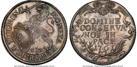 Zurich. Canton Taler 1761/0 MS64+ NGC, KM150, Dav-1789, HMZ-2-1164yy. A spectacular "Rampant Lion" issue, with an obvious overdate, hardly ever seen i...