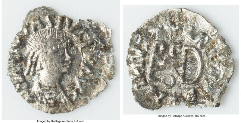 OSTROGOTHS. Theoderic (AD 493-518) in the name of Anastasius I. AR quarter siliq...