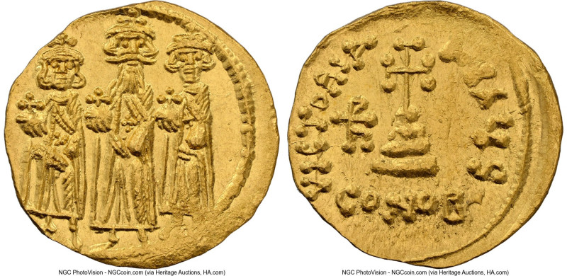 Heraclius and Heraclius Constantine (AD 613-641), with Heraclonas (20mm, 4.33 gm...