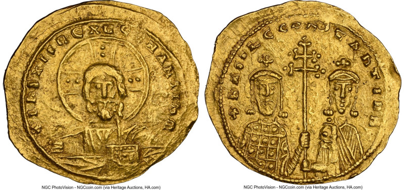 Basil II Bulgaroctonos (AD 976-1025), with Constantine VIII. AV tetarteron nomis...