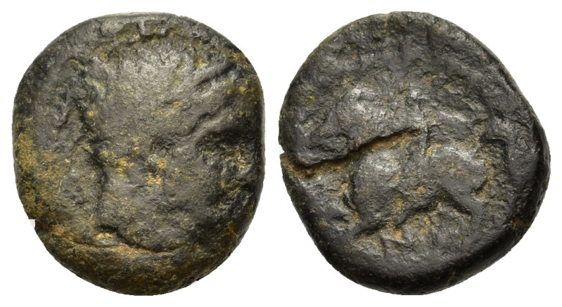 Kings of Macedon. Philip II (359-336 BC). Æ Unit (16mm, 6.4g). Uncertain Macedon...