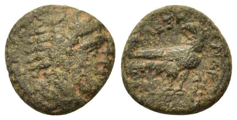 Kings of Macedon. Alexander III “the Great” (336-323 BC). Æ Half Unit (15,1mm, 3...