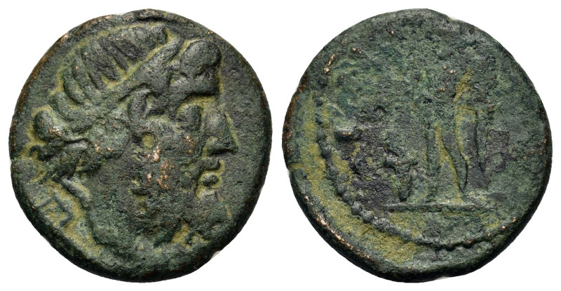 Thrace, Ainos, c. 2nd-1st centuries BC. Æ (22,8mm, 7.65g). Diademed head of Pose...