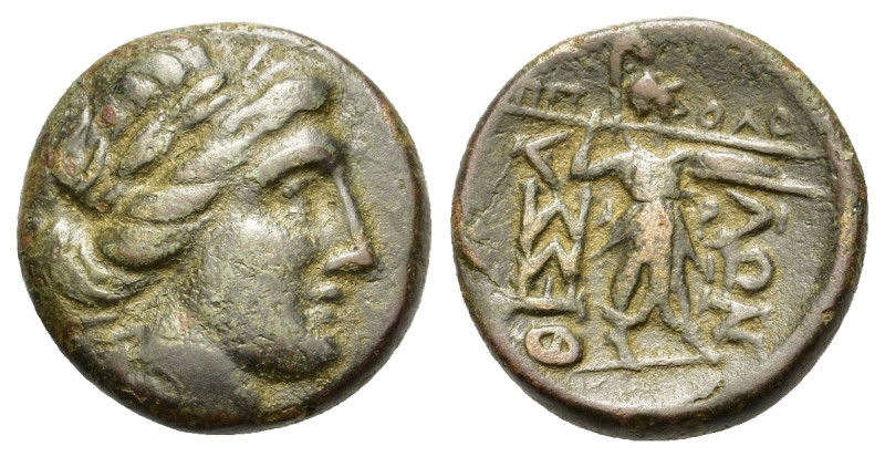 Thessaly, Thessalian League, mid-late 1st century BC. Æ Trichalkon (19mm, 6.2g)....