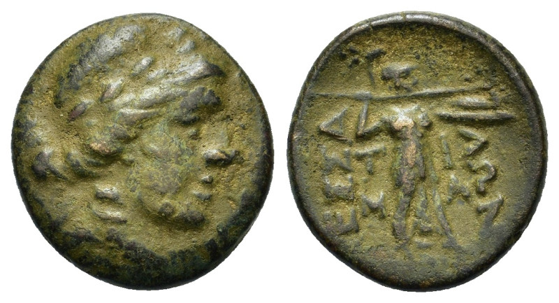 Thessaly, Thessalian League, mid-late 1st century BC. Æ Trichalkon (17,6mm, 5g)....