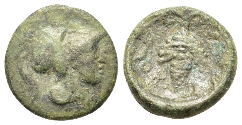 Lokris, Lokris Opuntii, last quarter 4th century BC. Æ Chalkous (14,3mm, 2.4g). ...