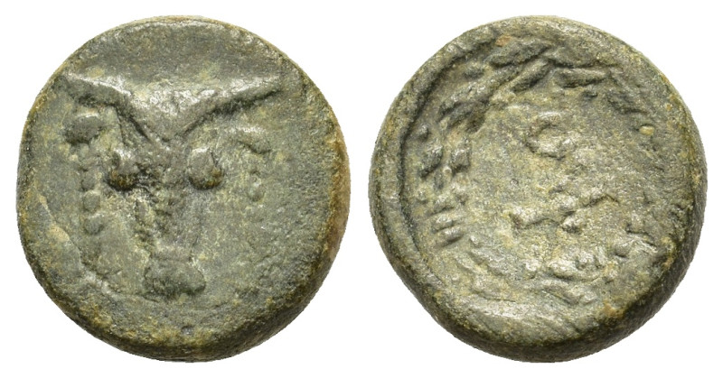 Phokis, Elateia, late 4th-mid 3rd centuries BC. Æ (12,5mm, 2.40g). Filleted head...