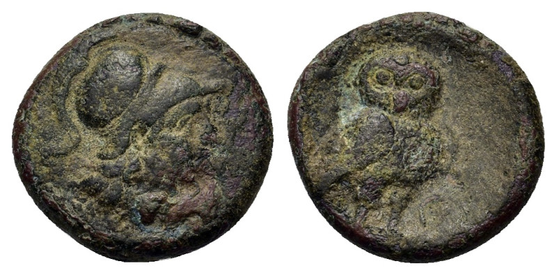 Attica, Athens. Pseudo-autonomous issue. Circa early 120s AD. Æ (15,5mm, 2.9g). ...