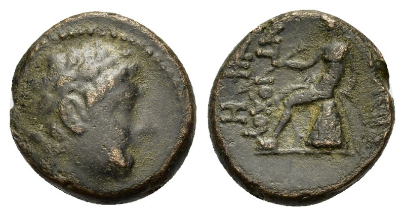 Seleukid Kings, Antiochos III (222-187 BC). Æ (15,6mm, 3g). Antioch, 223-211/10 ...