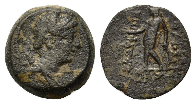 Seleukid Kings, Antiochos VIII Epiphanes (121-96 BC). Æ (14,7mm, 2.9g). Antioch ...