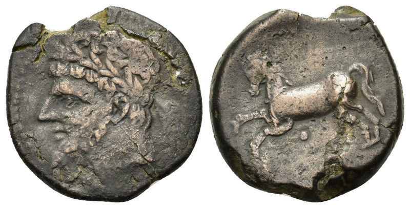 Kings of Numidia, Massinissa or Micipsa (203-148 BC or 148-118 BC). Æ(31mm, 15,7...