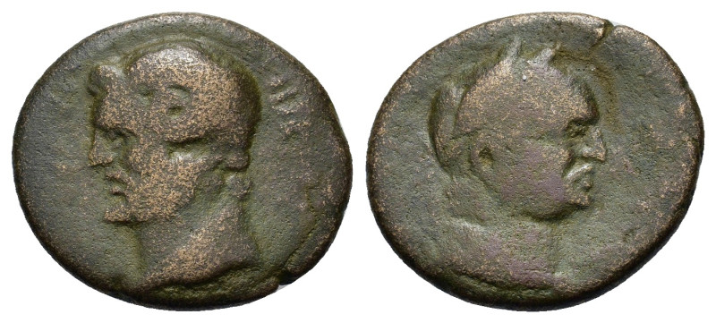 Vespasian (69-79). Macedon, Cassandraea. Æ (22mm, 6.8g). Laureate head right. R/...