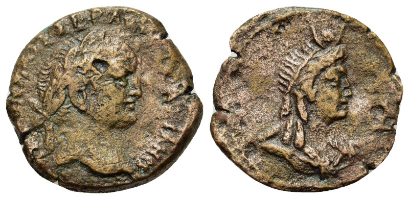 Vespasian (69-79). Egypt, Alexandria. Æ Diobol (24,2mm, 5.8g). Dated RY 3 = AD 7...