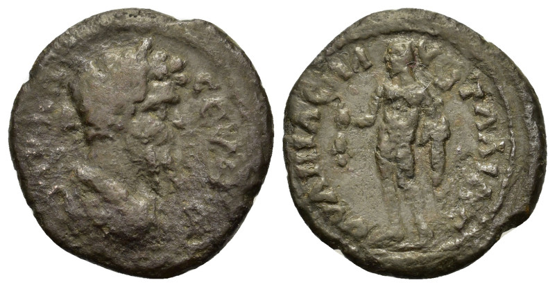 Septimius Severus (193-211). Thrace, Pautalia. Æ (24mm, 3.10g). Laureate, draped...