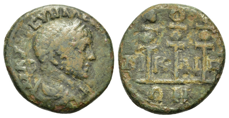 Severus Alexander (222-235). Bithynia, Nicaea. Æ (24mm, 5.00g). Laureate, draped...