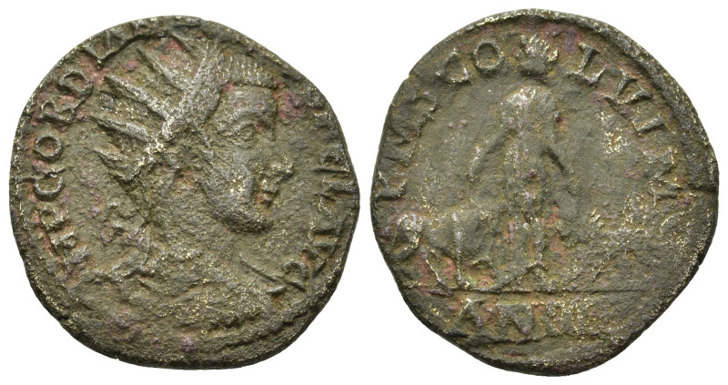 Gordian III (238-244). Moesia Superior, Viminacium. Æ (27,6mm, 6.65g). Radiate, ...