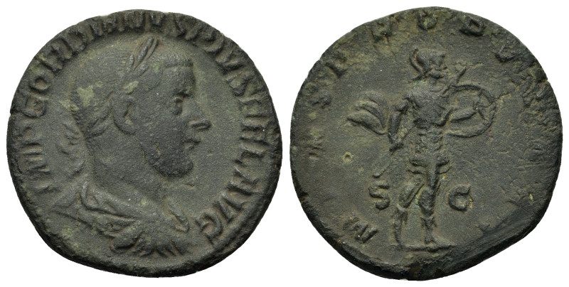 Gordian III (238-244). Æ As (29mm, 11.80g). Rome, 243-4. Laureate, draped and cu...