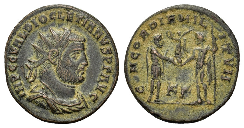 Diocletian (284-305). Æ Antoninianus (19,8mm, 2.85g), Heraclea, 295-6. Radiate a...