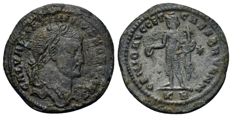 Maximinus II (Caesar, 305-309). Æ Follis (28mm, 7.8g). Cyzicus, AD 305-306. Laur...