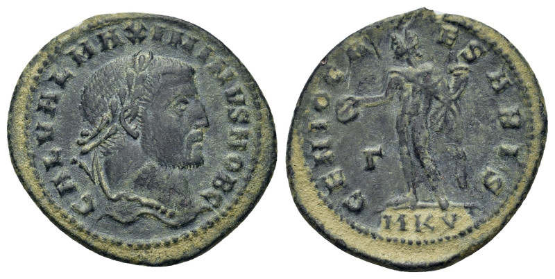 Maximinus II (310-313). Æ Follis (32,5mm, 7.1g). Cyzicus. Laureate head r. R/ Ge...