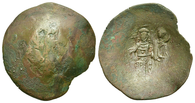 Manuel I (1143-1180). BI Aspron Trachy (28mm, 3.30g). Constantinople, 1167-1183....